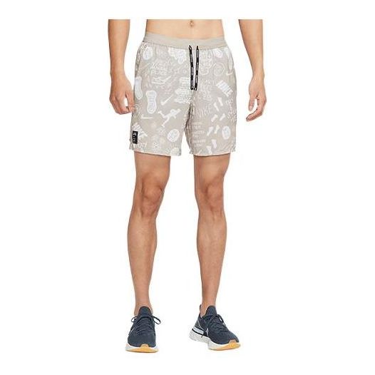 Къси панталони Nike Nike Casual Printed Running Shorts Бежово | AT7808-033, 0