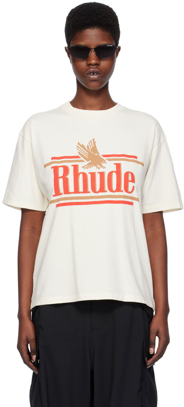 Тениска Rhude Rossa T-Shirt "Off-White" Бежово | RHPS24TT10012611