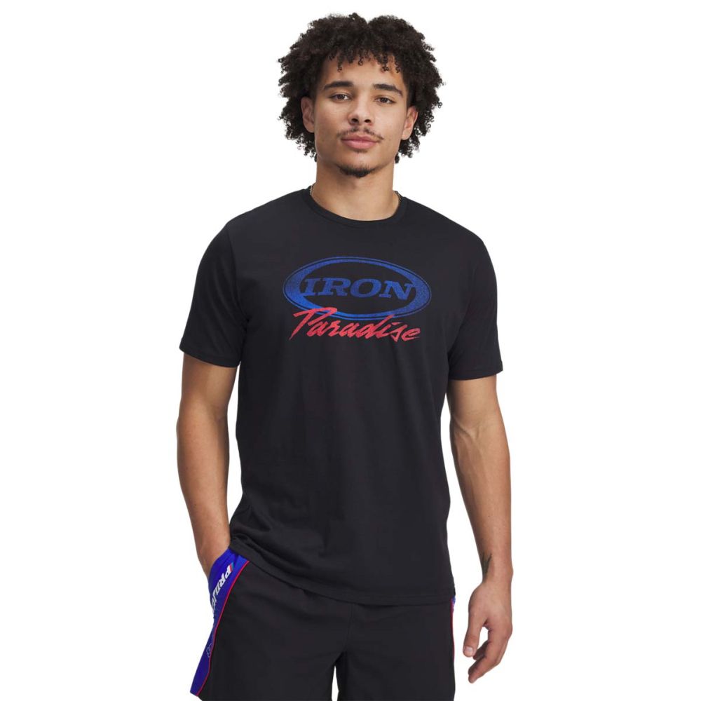 Тениска Under Armour Project Rock Iron Paradise T-Shirt Черно | 1389945-001, 0
