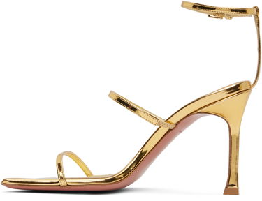 Аксесоари Amina Muaddi Amina Muaddi Maya Heeled Sandals Металик | MAYA SANDAL MIRROR, 2