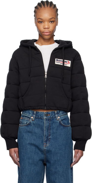 Суитчър Moncler Moncler Genius x Palm Angels Zip-Up Down Hoodie Черно | J209L8G00007899V4, 0