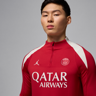 Пуловер Jordan Paris Saint-Germain Strike Dri-FIT Quarter-Zip Top Червено | HJ3395-660, 2