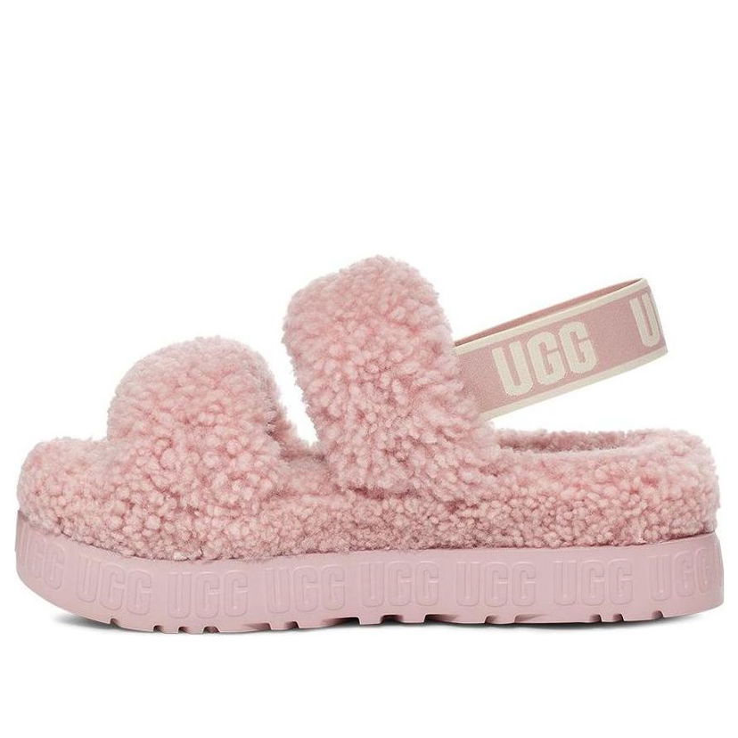 Кецове и обувки UGG Oh Fluffita Platform Slides Розово | 1120876-RSGRY