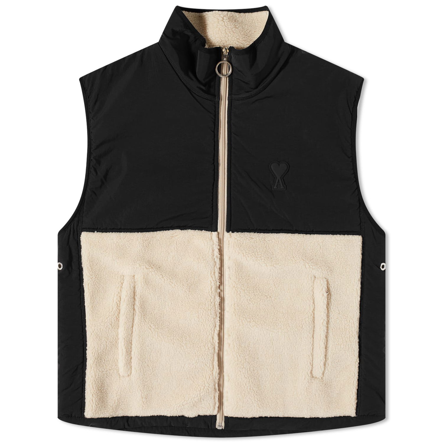 Жилетка AMI Sherpa Fleece Vest Черно | HJK707-761-177, 0