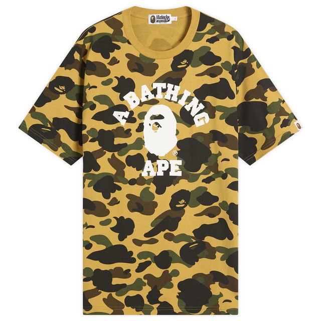 Bathing Ape 1st Camo College Tee, Size Large