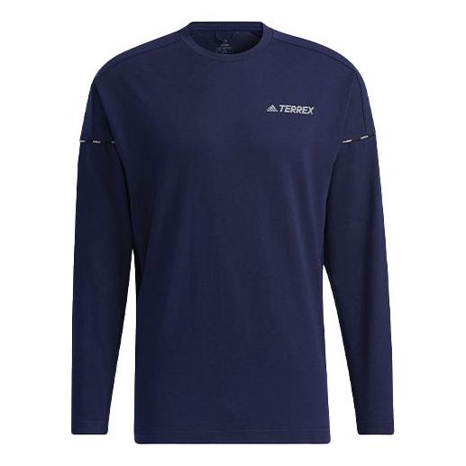 Тениска adidas Performance adidas Terrex Logo Long Sleeve T-Shirt Синьо | GN9456