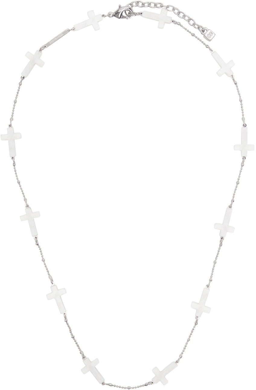 Колие DSQUARED2 Cross Pendant Necklace Металик | NEM0196_34304675_M803, 0