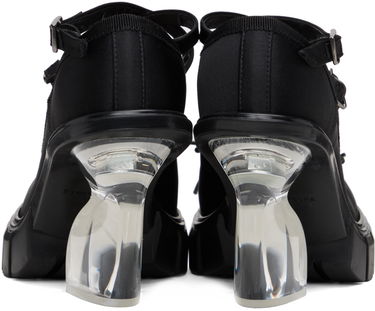 Бижута Simone Rocha Simone Rocha Criss-Cross Ballerina Heels Черно | TH1 0755, 1