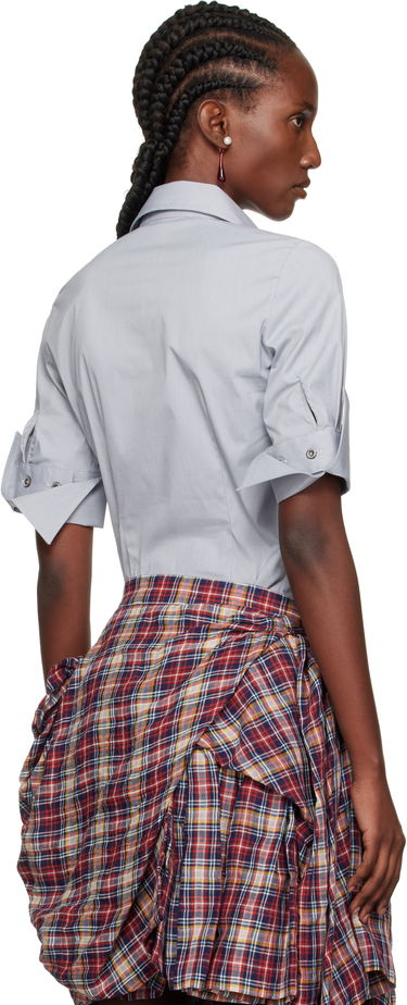 Риза Vivienne Westwood Vivienne Westwood Short Sleeve Violin Shirt Синьо | 15010066-W012Z-, 2