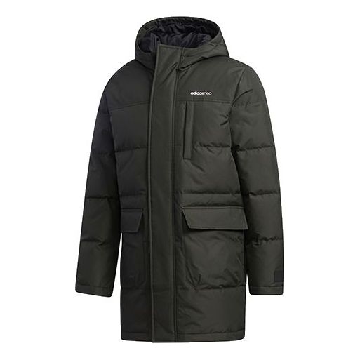 Парка adidas Originals Sports Hooded Down Parka Зелено | GJ8779, 0