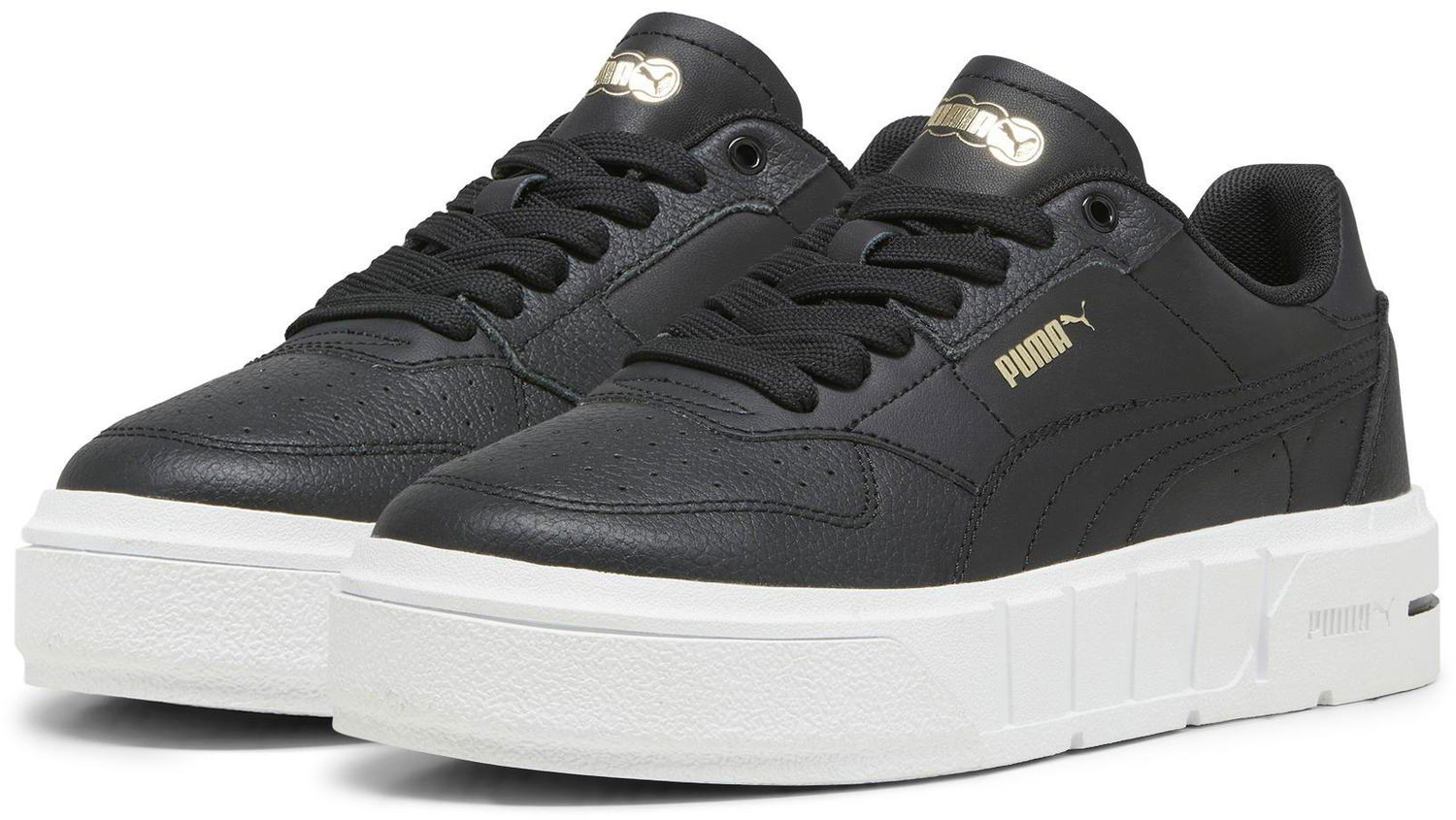 Кецове и обувки Puma Cali Court Lth "Black/White" W Черно | 393802-04, 1