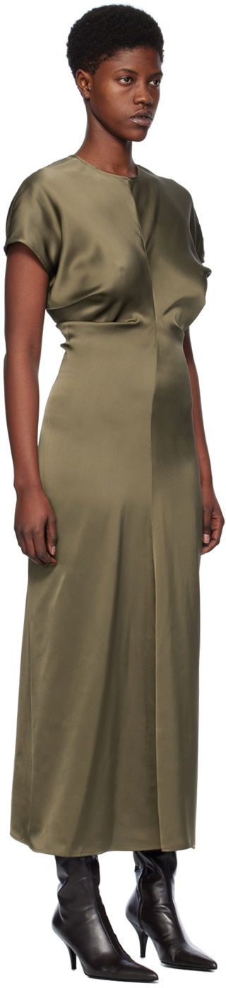 Pокля TOTEME TOTEME Slouch Waist Maxi Dress Черно | 241-WRD1103-FB0020, 4