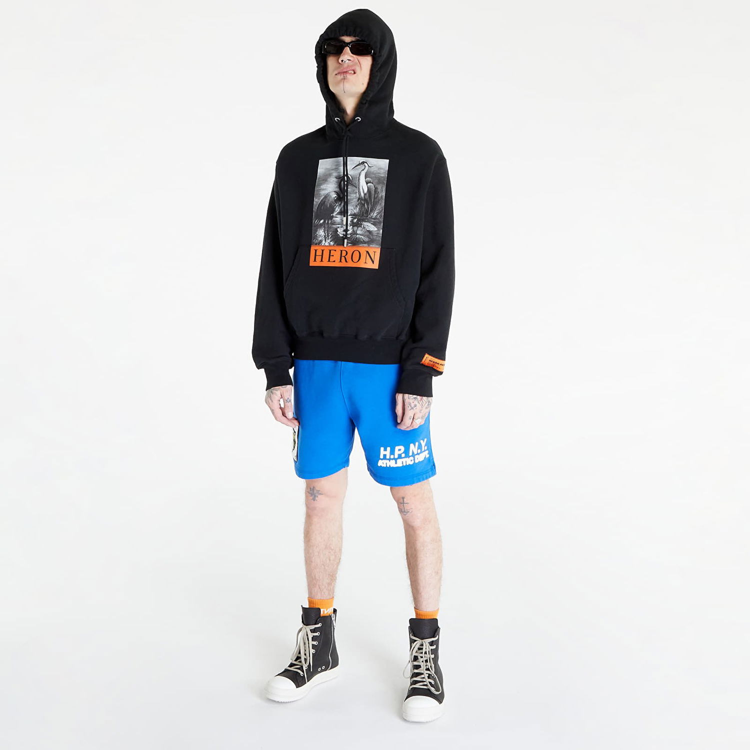 Къси панталони HERON PRESTON HPNY 23 Sweatshorts Синьо | HMCI011S23JER0014501, 1