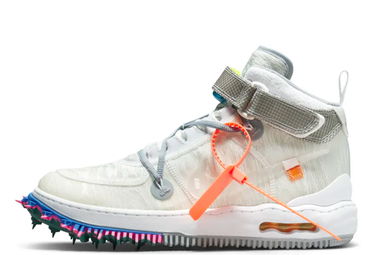 Кецове и обувки Nike Off-White x Air Force 1 Mid "White" Бяло | DO6290-100, 4