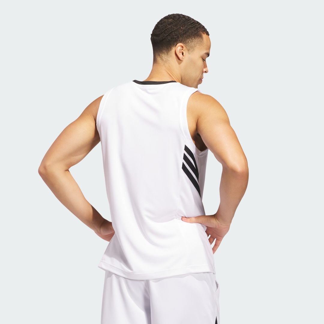 Потник adidas Performance Basketball Legends Tank Top Бяло | JN4745, 1