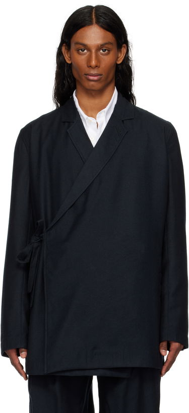 Палта Maharishi Maharishi Asymmetrical Kimono Wool Blazer Тъмно синьо | 6057, 0