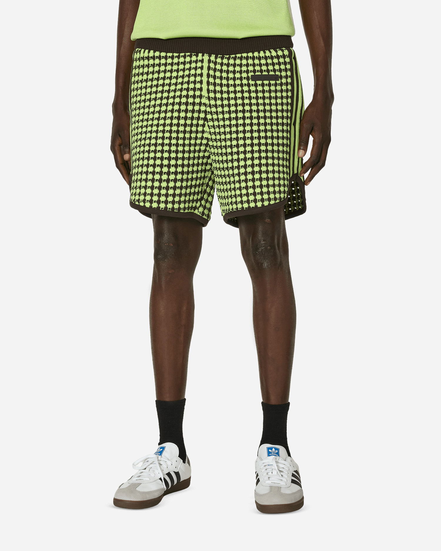 Къси панталони adidas Originals Wales Bonner Crochet Жълто | IY2048, 1