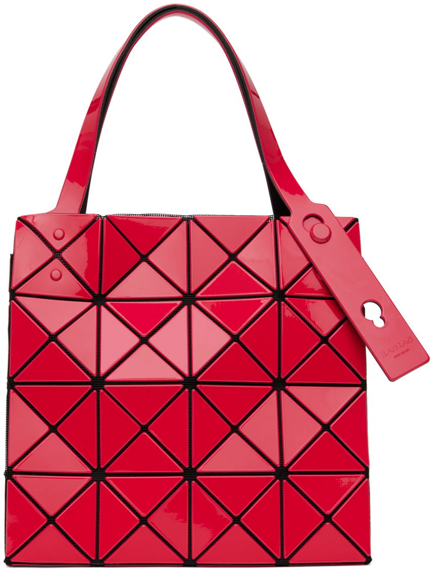 Голяма пазарска чанта BAO BAO ISSEY MIYAKE Carat Large Geometric Tote Bag Червено | BB46AG611, 0