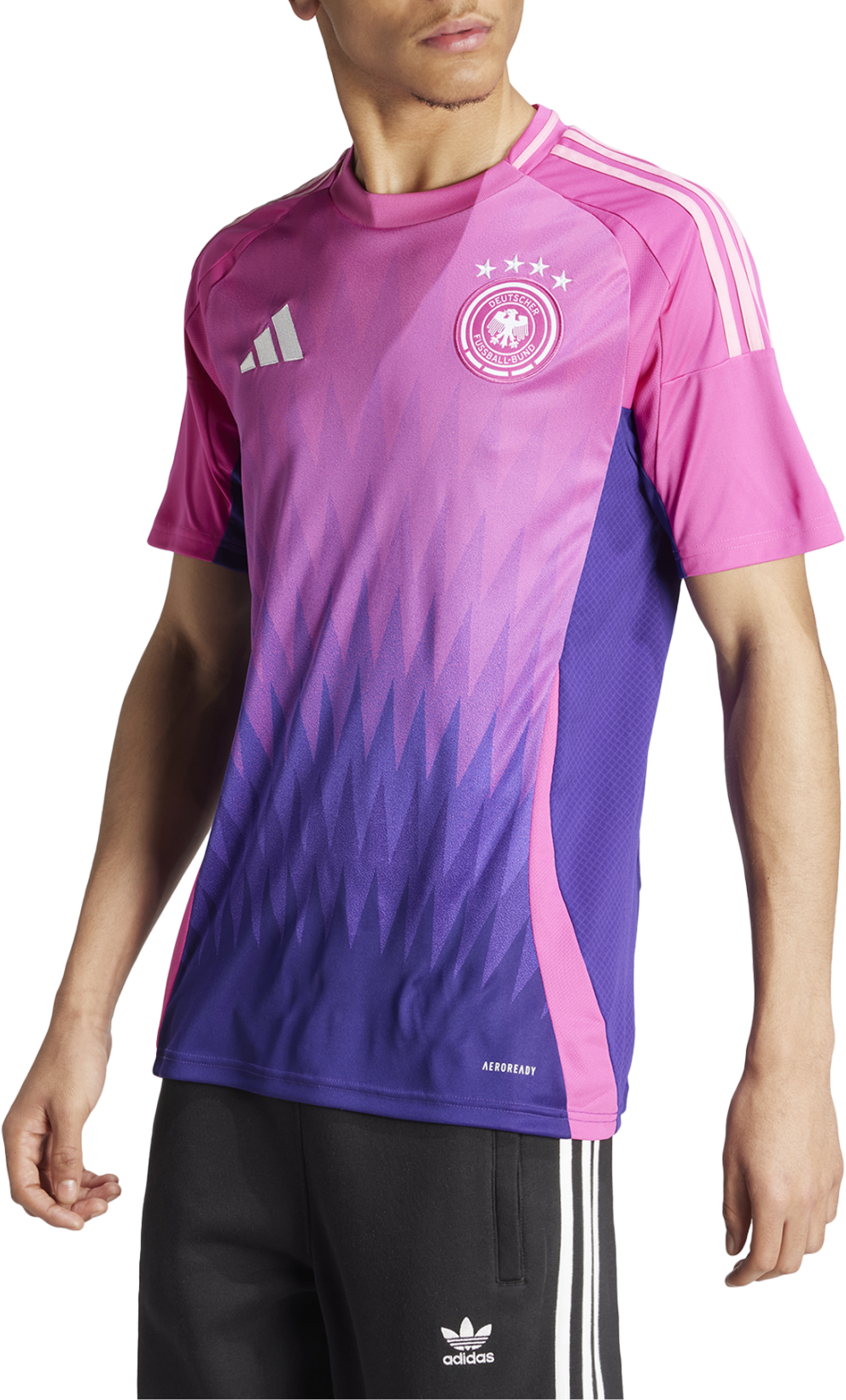 Фланелка adidas Originals DFB A JSY 2024 Лилаво | ip8158, 0