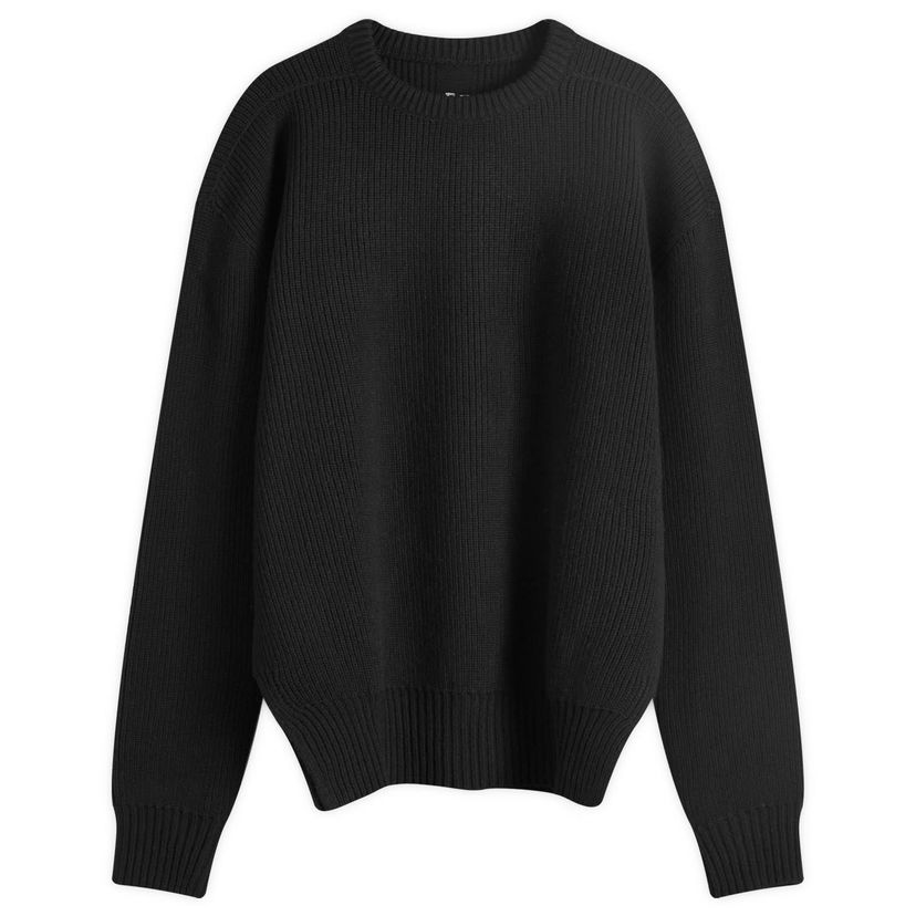 Пуловер Rick Owens Fisherman Knit Round Neck Черно | RU02D6649-09