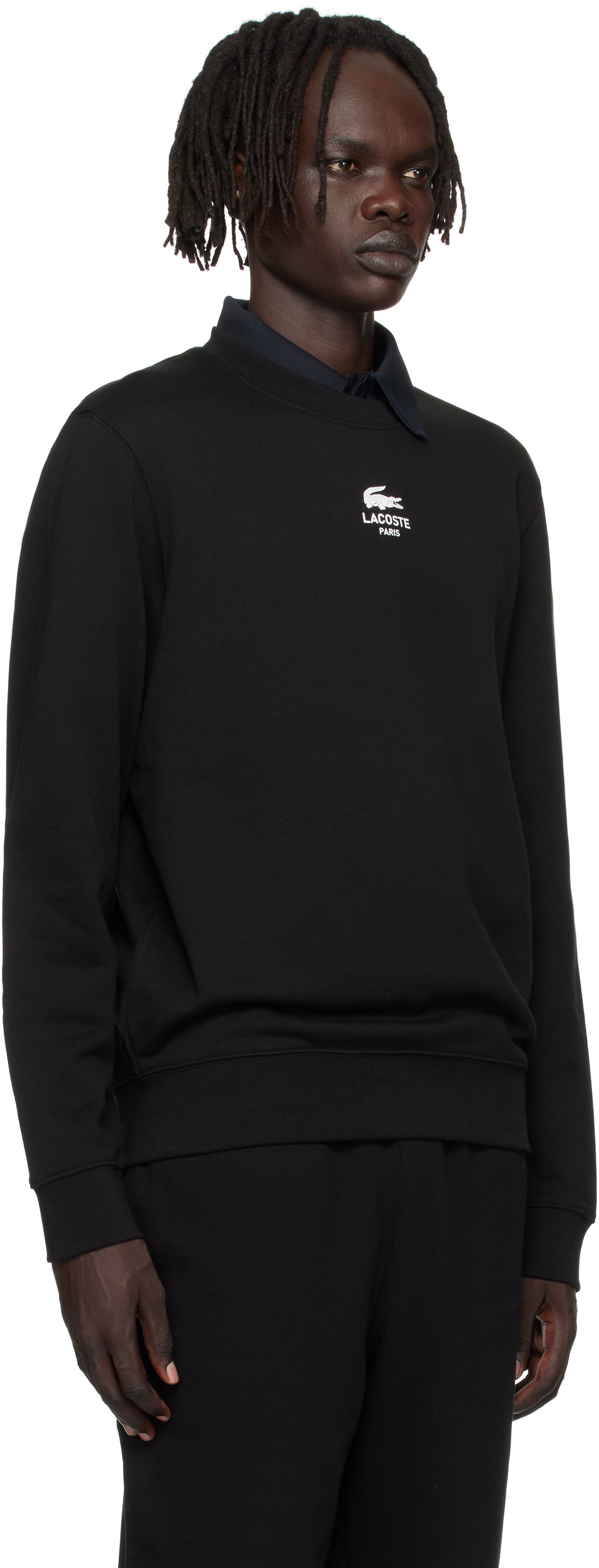Суитчър Lacoste Lacoste Fleece Sweatshirt Черно | SH2736_031, 1
