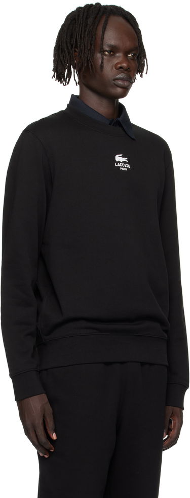 Суитчър Lacoste Lacoste Fleece Sweatshirt Черно | SH2736_031, 1