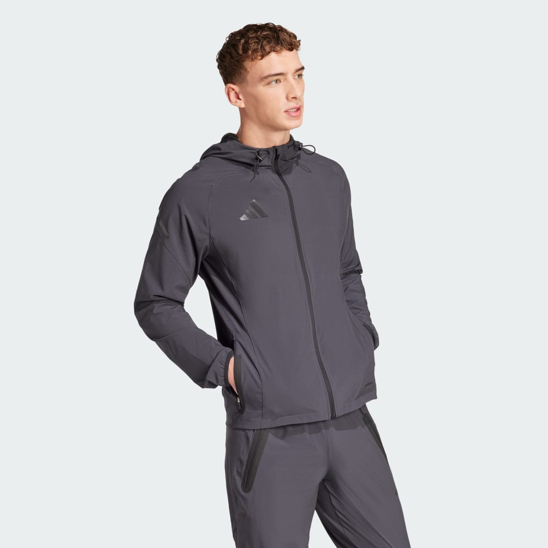 Ветровка adidas Performance 25 Pro Vis Tech Travel Training Jacket Сиво | JY0484, 1