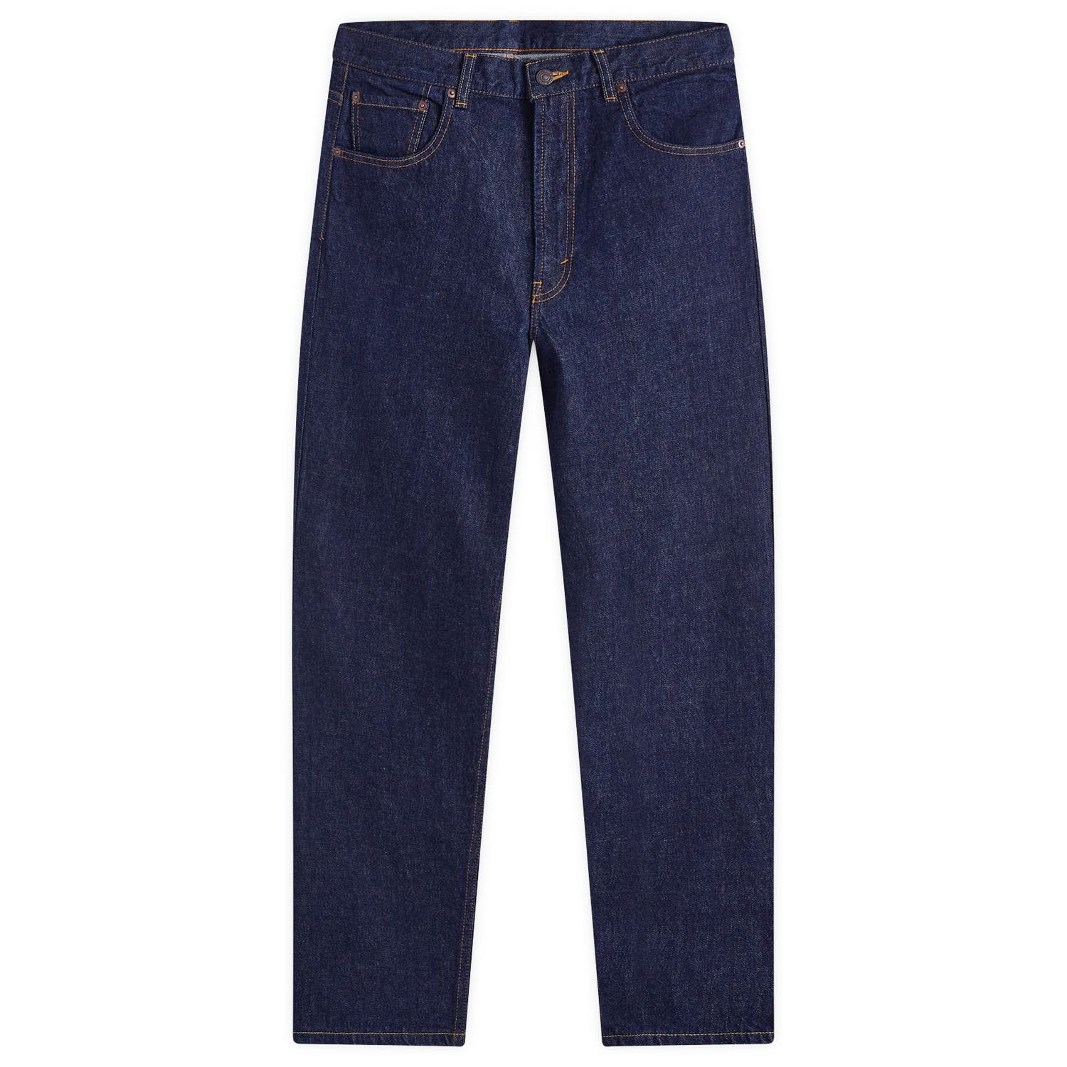 Дънки BEAMS Beams Plus 5 Pocket Wide Denim Jeans, Size Small Синьо | 3821-0040-791-78, 1