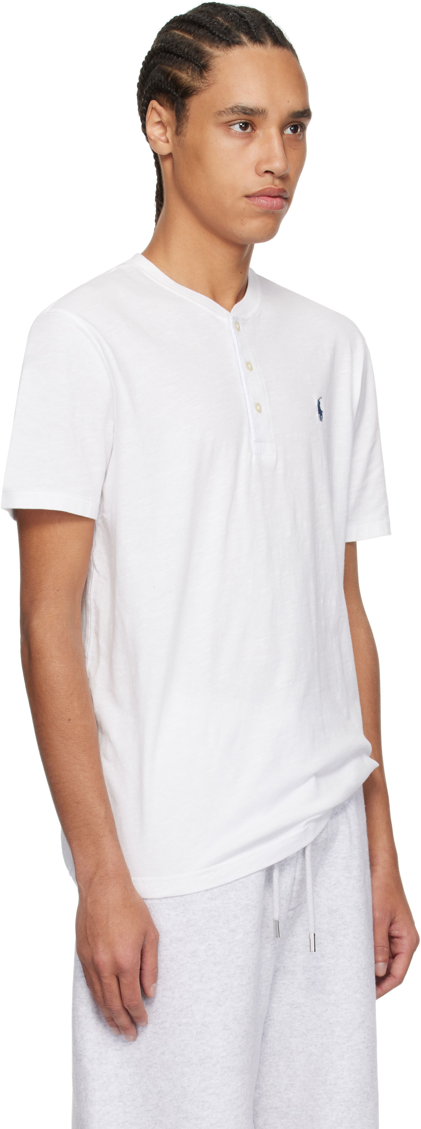 Тениска Polo by Ralph Lauren Polo Ralph Lauren Slub Jersey Henley T-Shirt Бяло | 710964485001, 1