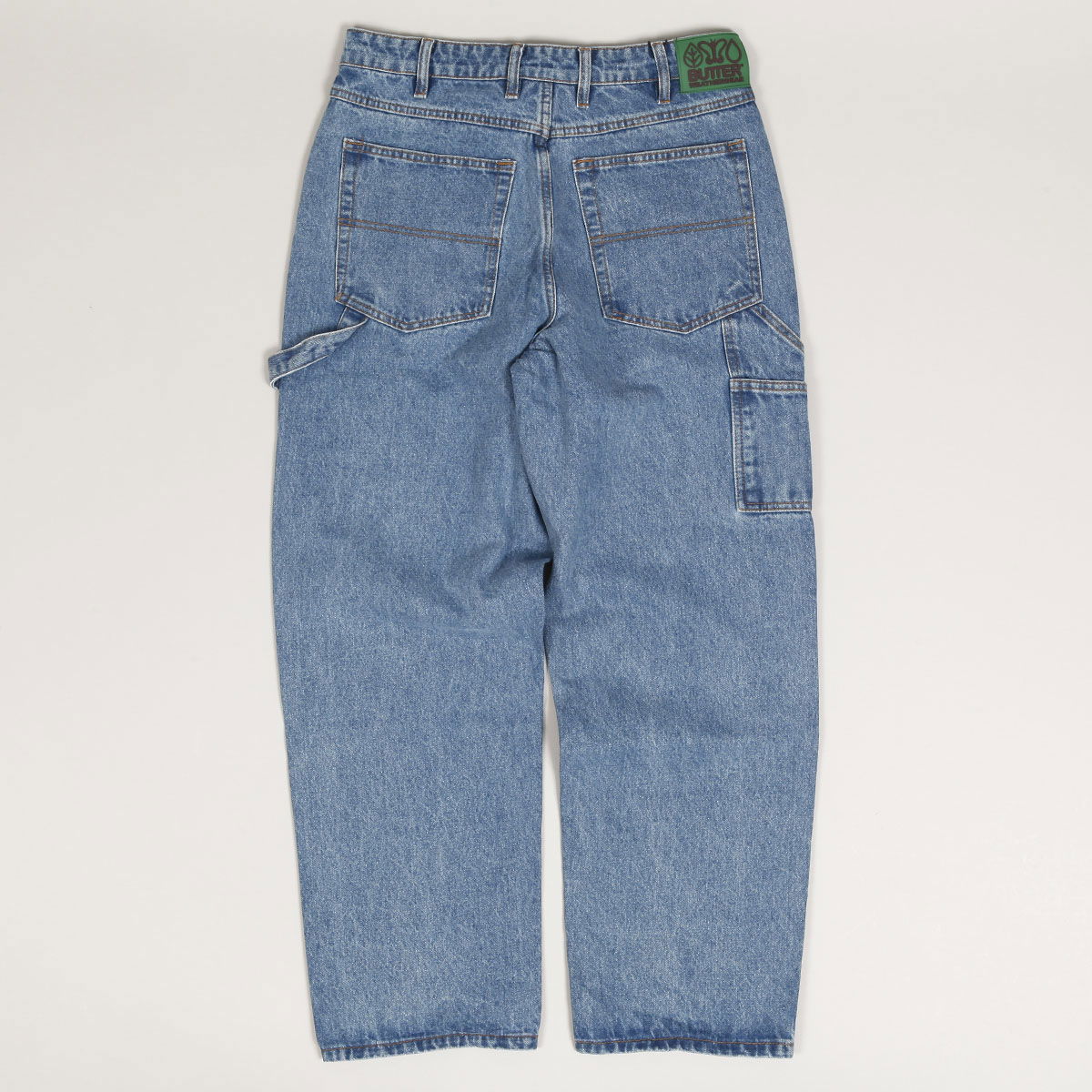 Дънки Butter Goods Relaxed-Fit Denim Jeans Синьо | butter-goods-weathergear-heavyweight-denim-worn-indigo, 0