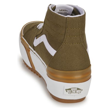 Кецове и обувки Vans Sk8-Hi Tapered Stacked "Canvas Dark Olive" W Кафяво | VN0005U2DOL1, 4
