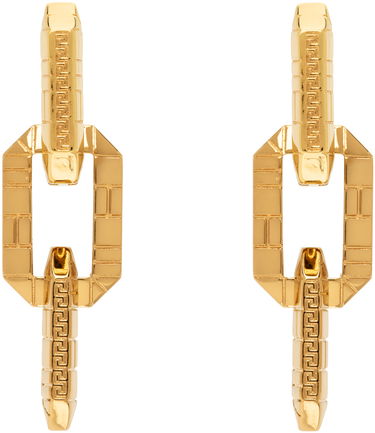 Обеци Versace Greca Quilting Drop Earrings "Gold" Металик | 1014266_1A00620_3J000, 0