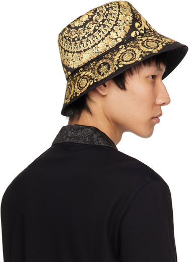 Шапка Versace Versace Barocco Reversible Bucket Hat Черно | 1012704_1A13095, 2