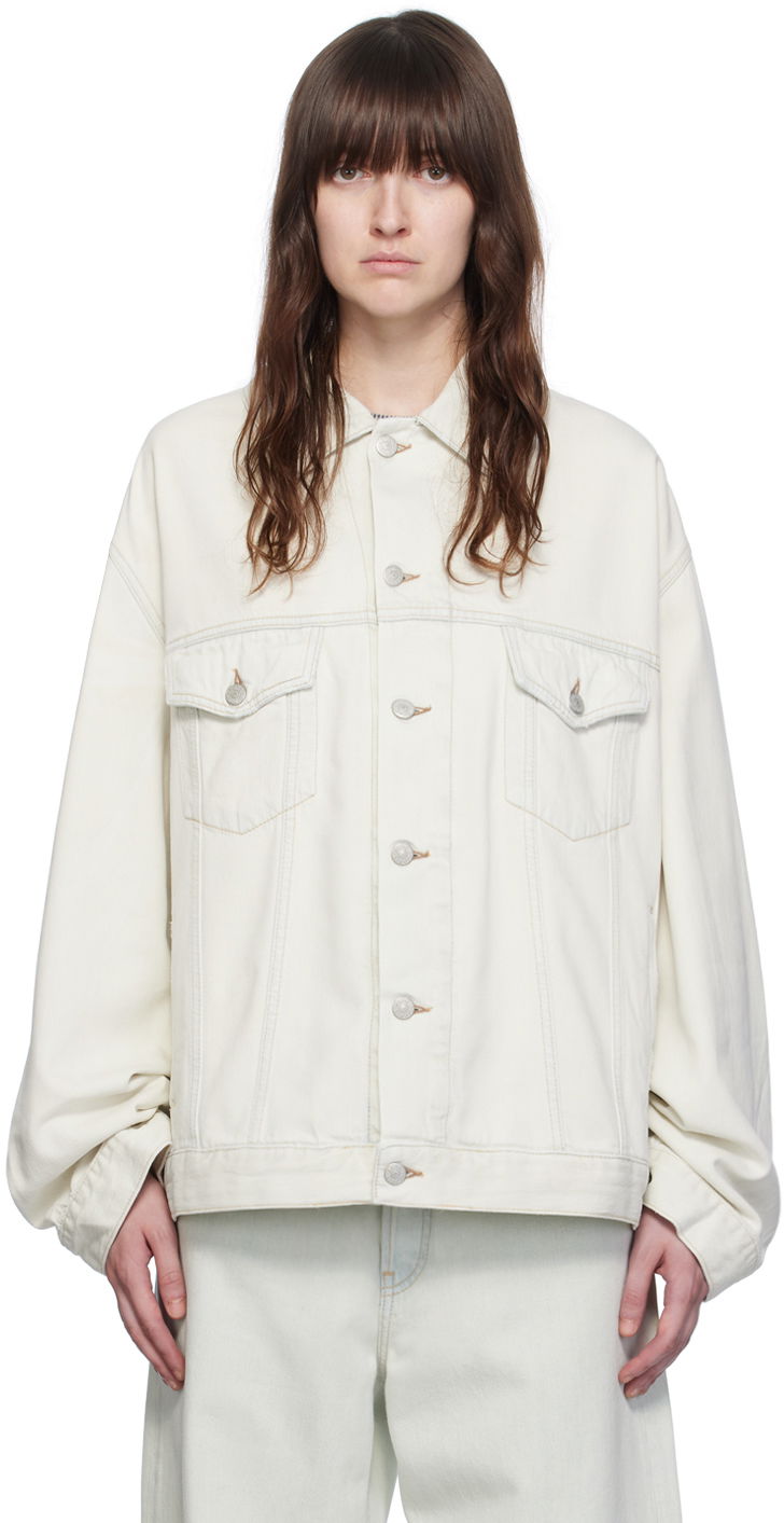 Яке Acne Studios Blue Relaxed-Fit Denim Jacket Синьо | C90175-, 0