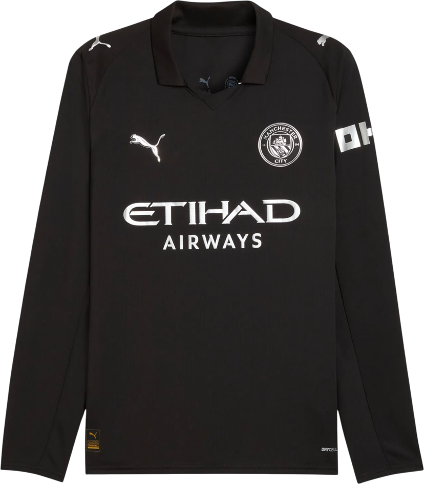 Фланелка Puma Manchester City Away Replica Jersey LS 2025/26 Черно | 780351-02