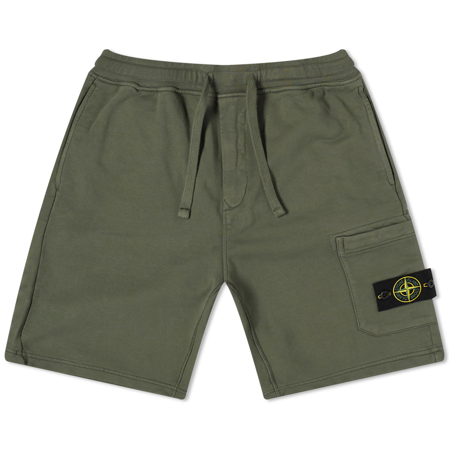 Къси панталони Stone Island Garment Dyed Sweat Shorts Зелено | 801564651-V0059, 0