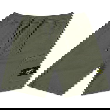 Къси панталони Stone Island Garment Dyed Sweat Shorts Зелено | 801564651-V0059, 0