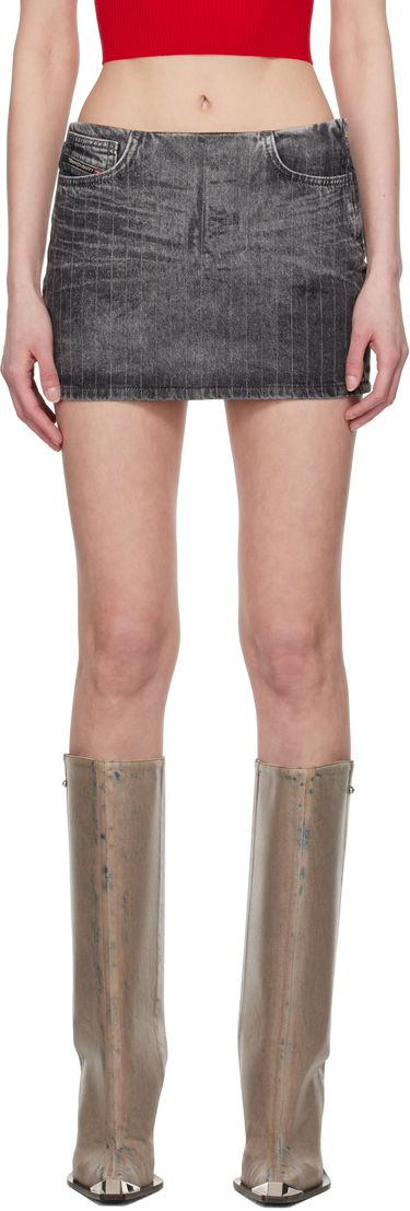 Пола Diesel De-Pra-Mini-S3 Denim Miniskirt Сиво | A16954 0ABCU, 0