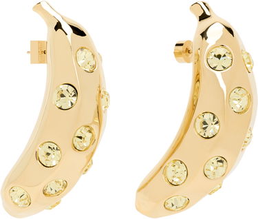 Обеци Jacquemus Jacquemus La Croisière 'The Bananes' Gold-Tone Crystal Earrings Жълто | 25E251JW741-5101, 1