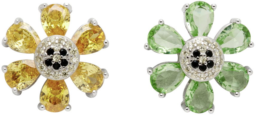 Обеци Collina Strada Collina Strada Happy Flower Earrings Жълто | XX1231 RHINESTONE, 0