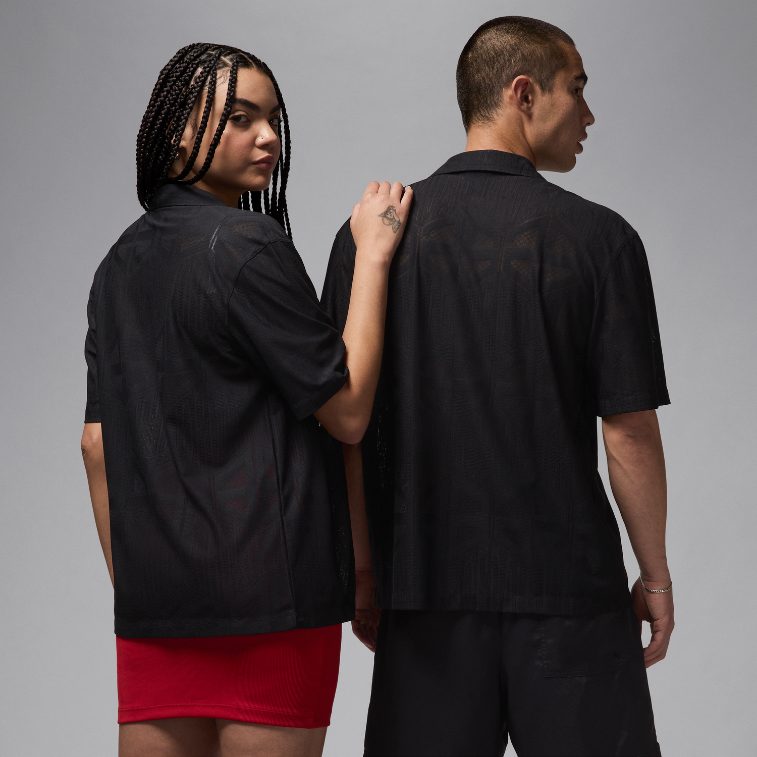 Риза Jordan Jordan Flight Knitted Short Sleeve T-Shirt Черно | HF9363-010, 1