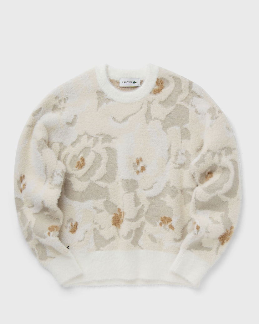 Пуловер Lacoste Fuzzy Floral Pullover (L) Бяло | AF2587-ID2