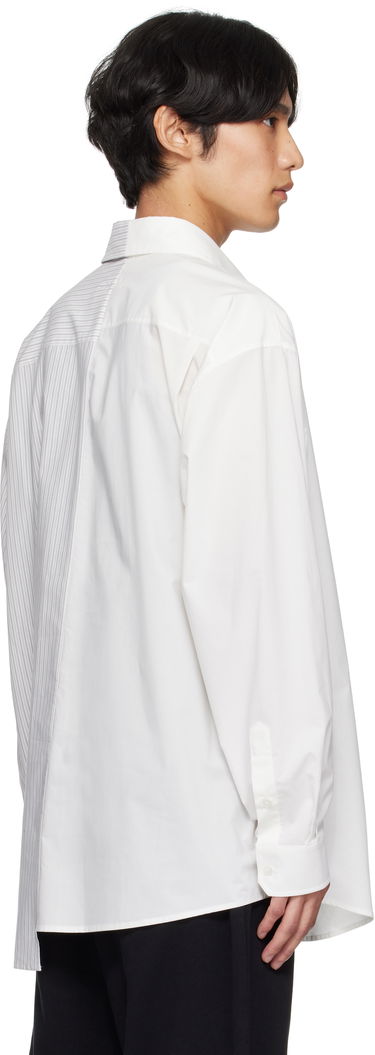 Риза Maison Margiela MM6 Maison Margiela Long Sleeve Shirt with Number Print Бяло | SH0DT0025 MTN085, 2