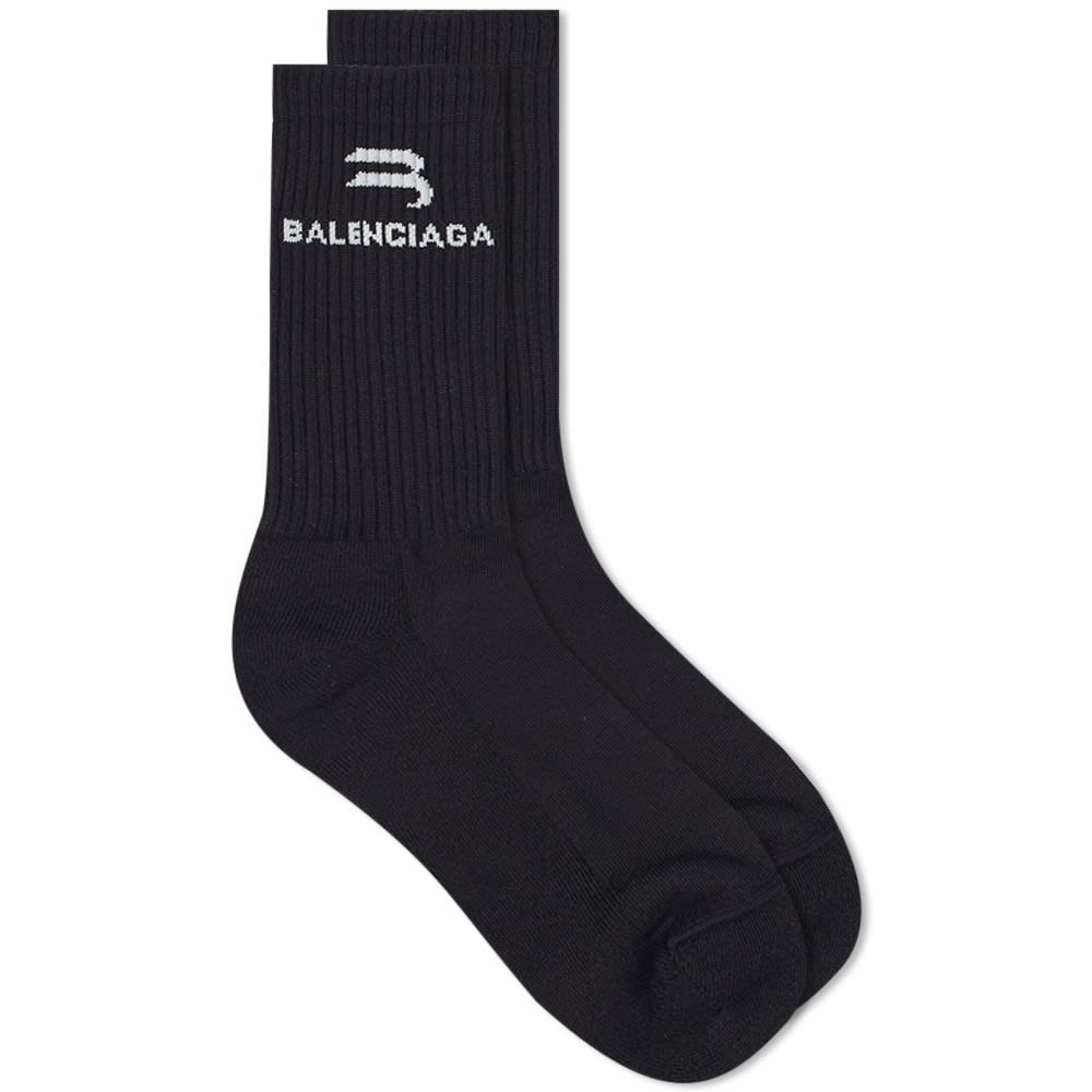 Чорапи Balenciaga Sports Logo Socks Черно | 659279-472B4-1077, 0