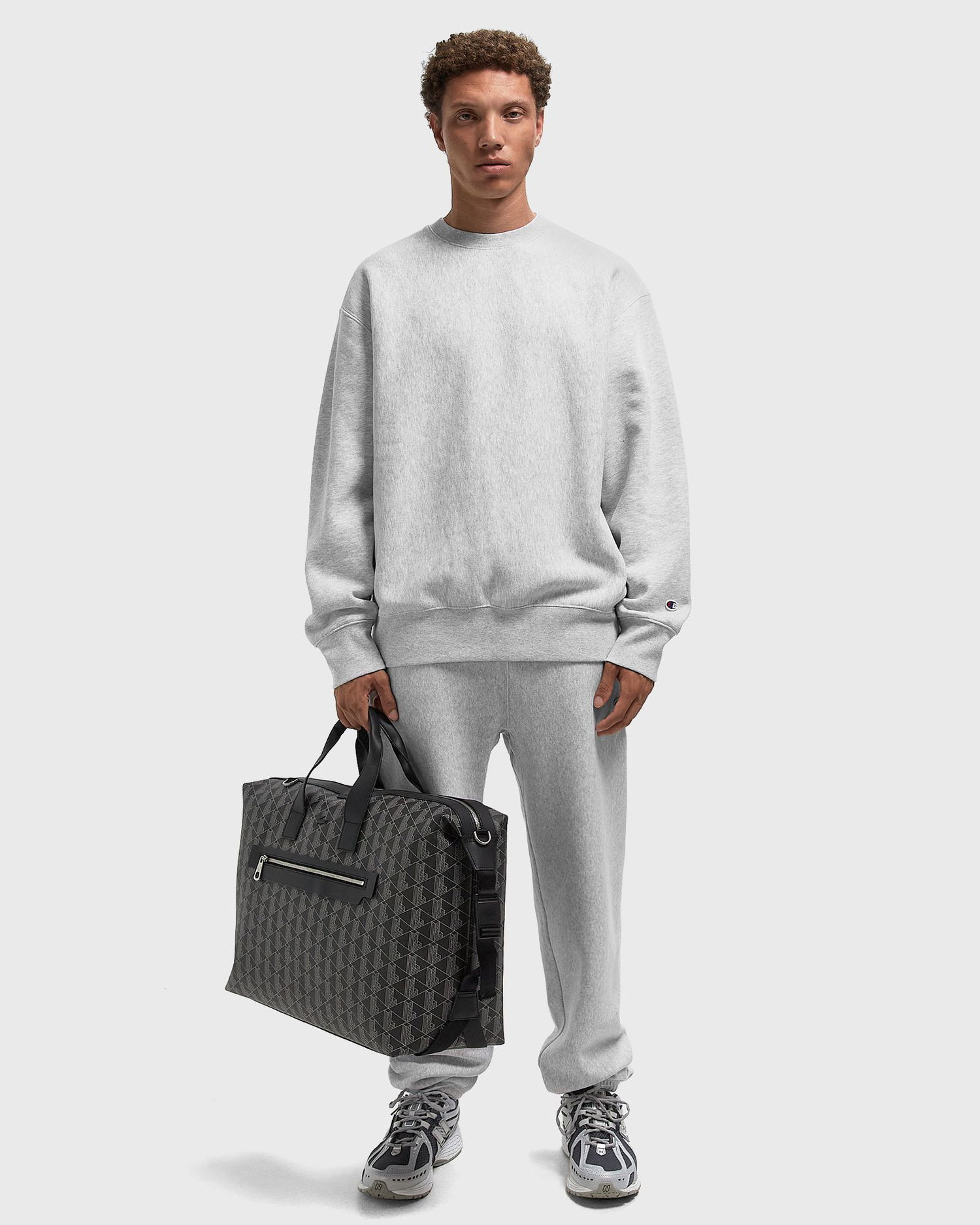 Суитчър Champion Reverse Weave Crewneck Sweatshirt Сиво | 220707-EM004, 1