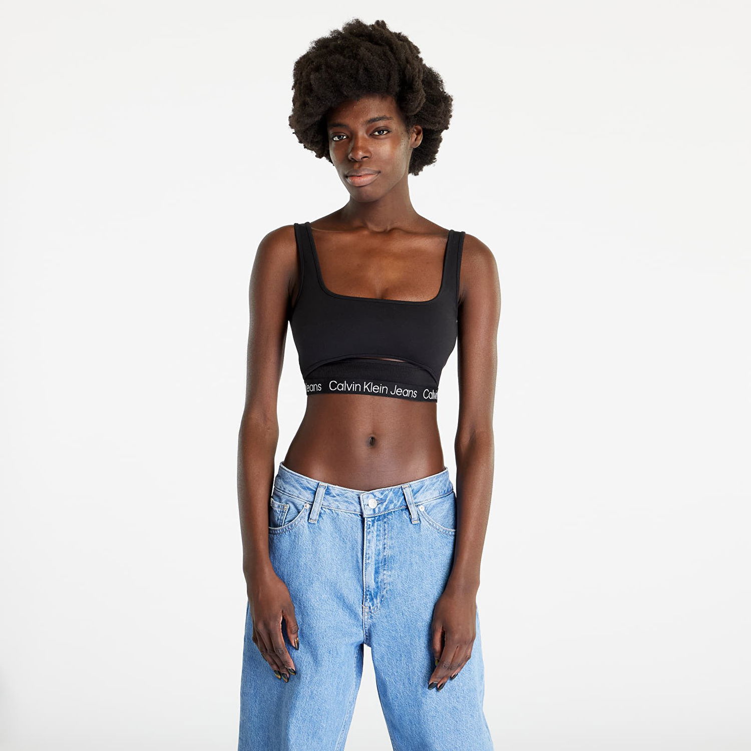 Сутиен CALVIN KLEIN Tape Strappy Milano Top Черно | J20J220772 BEH, 0