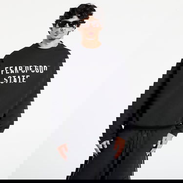 Суитчър Fear of God Fear of God Essentials 90's Crewneck Sweatshirt Черно | 192SP256550F-861, 0