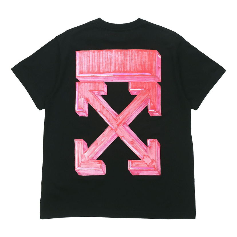 Тениска Off-White Marker Short-Sleeve Over Tee Черно | OMAA038E20JER0021025