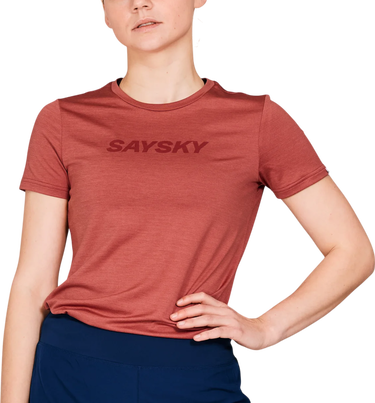 Тениска Saysky Saysky Pace Logo T-Shirt Червено | nwrss20c5006, 0