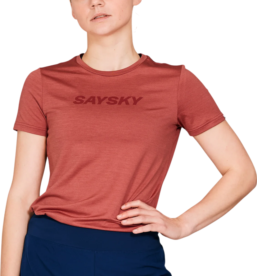 Тениска Saysky Saysky Pace Logo T-Shirt Червено | nwrss20c5006